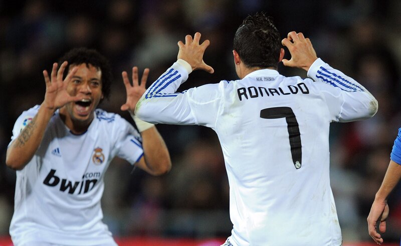 Football players celebrating