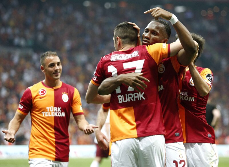 Football players celebrating