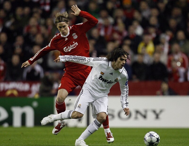 Football players in action