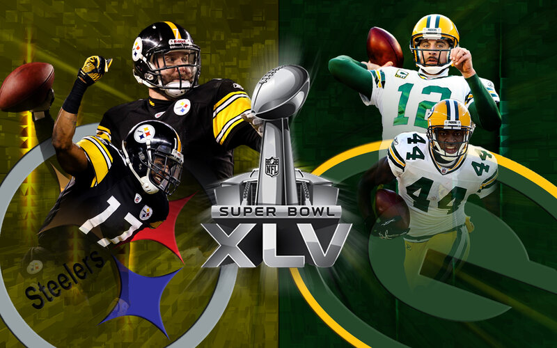 Football Players in Action — Green, Dramatic