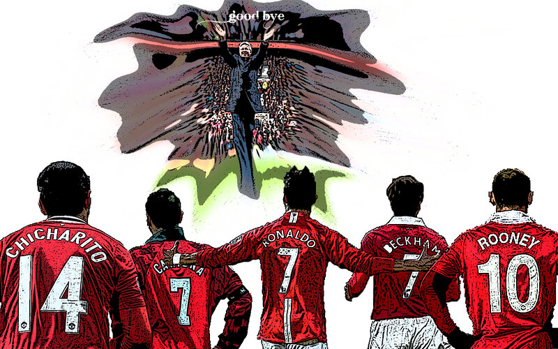 Football Players in Red Jerseys — Dramatic