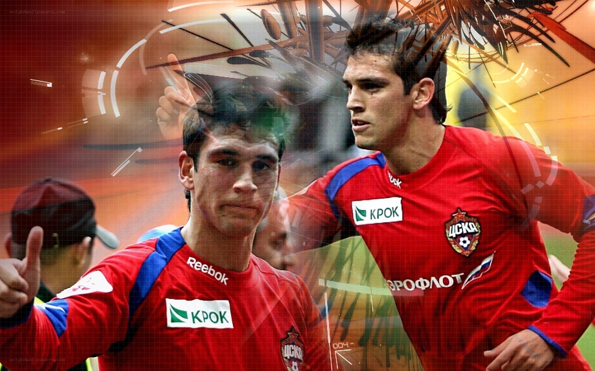 football players in red jerseys