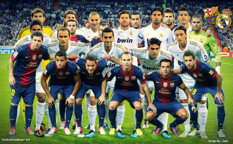 Football Players in Team Uniforms — Blue
