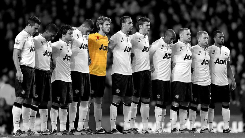 Football Players Standing