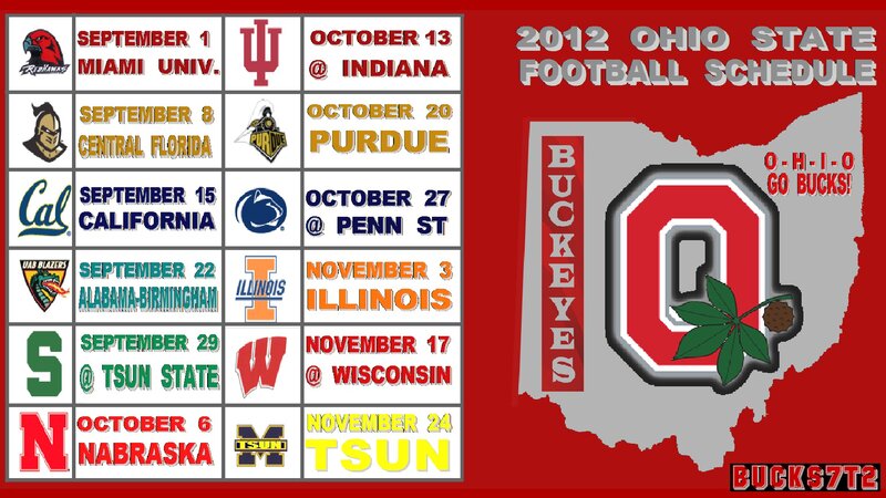 Football Schedule Poster
