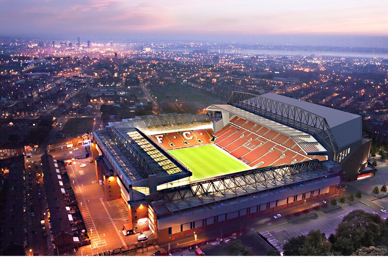 Football Stadium at Dusk — Green, Serene