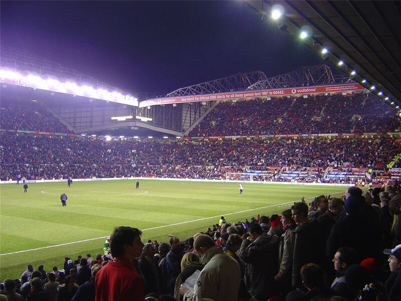 football stadium at night