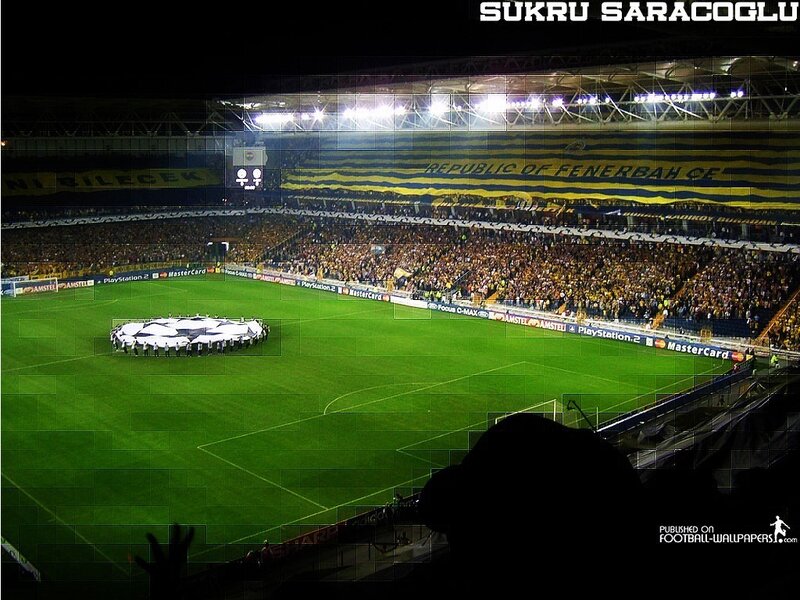 Football Stadium at Night — Green, Energetic, Photograph