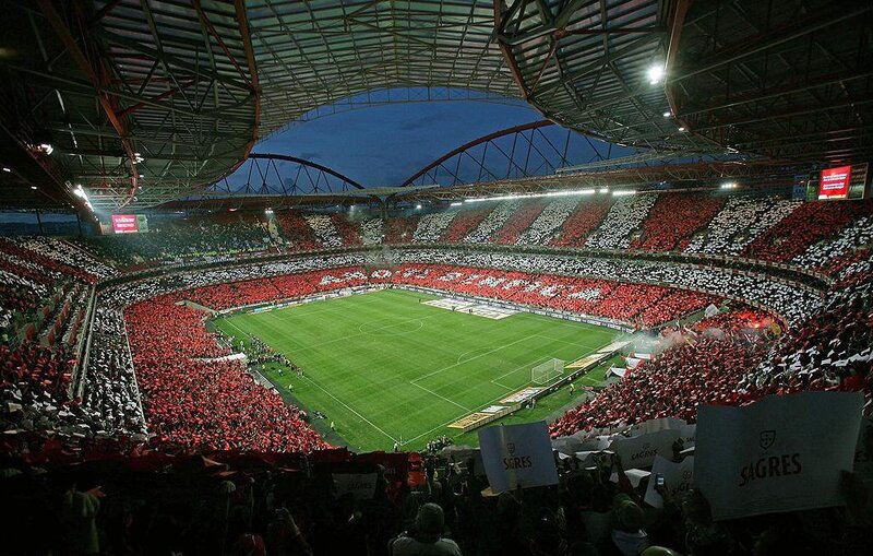 Football stadium crowd