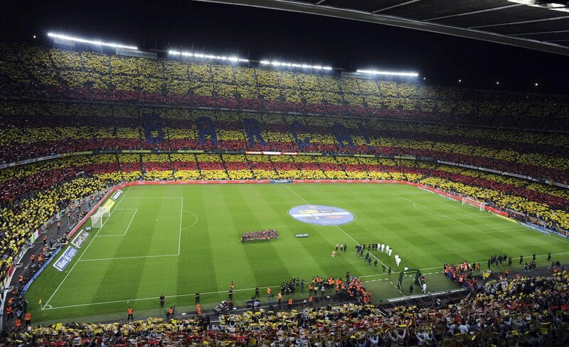 Football Stadium Crowd — Green, Energetic, Night