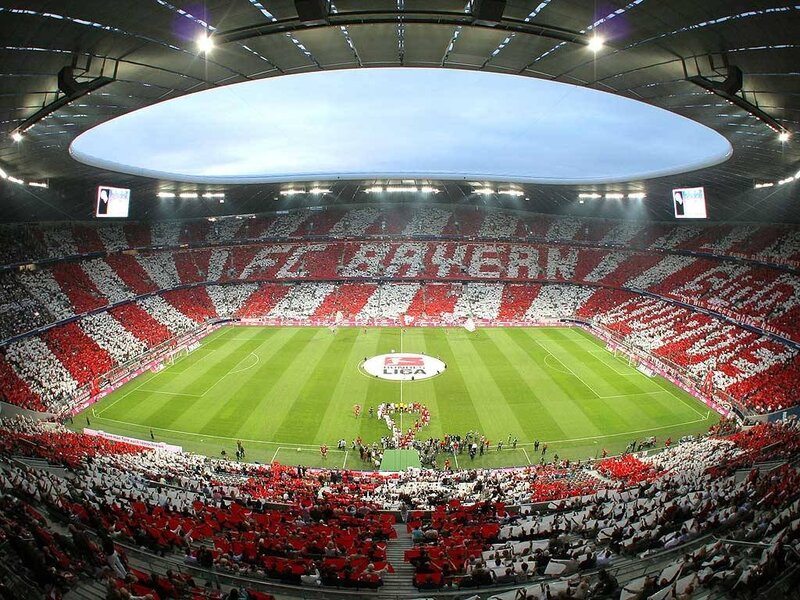 Football Stadium Crowd — Red, Energetic, Night