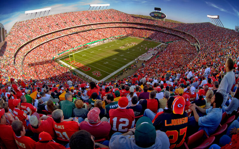 Football Stadium Crowd — Red