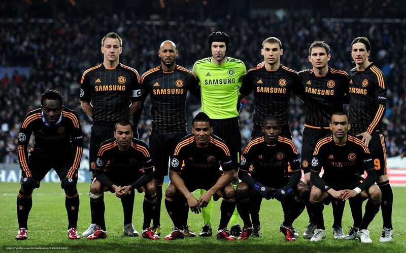 Football Team Posing