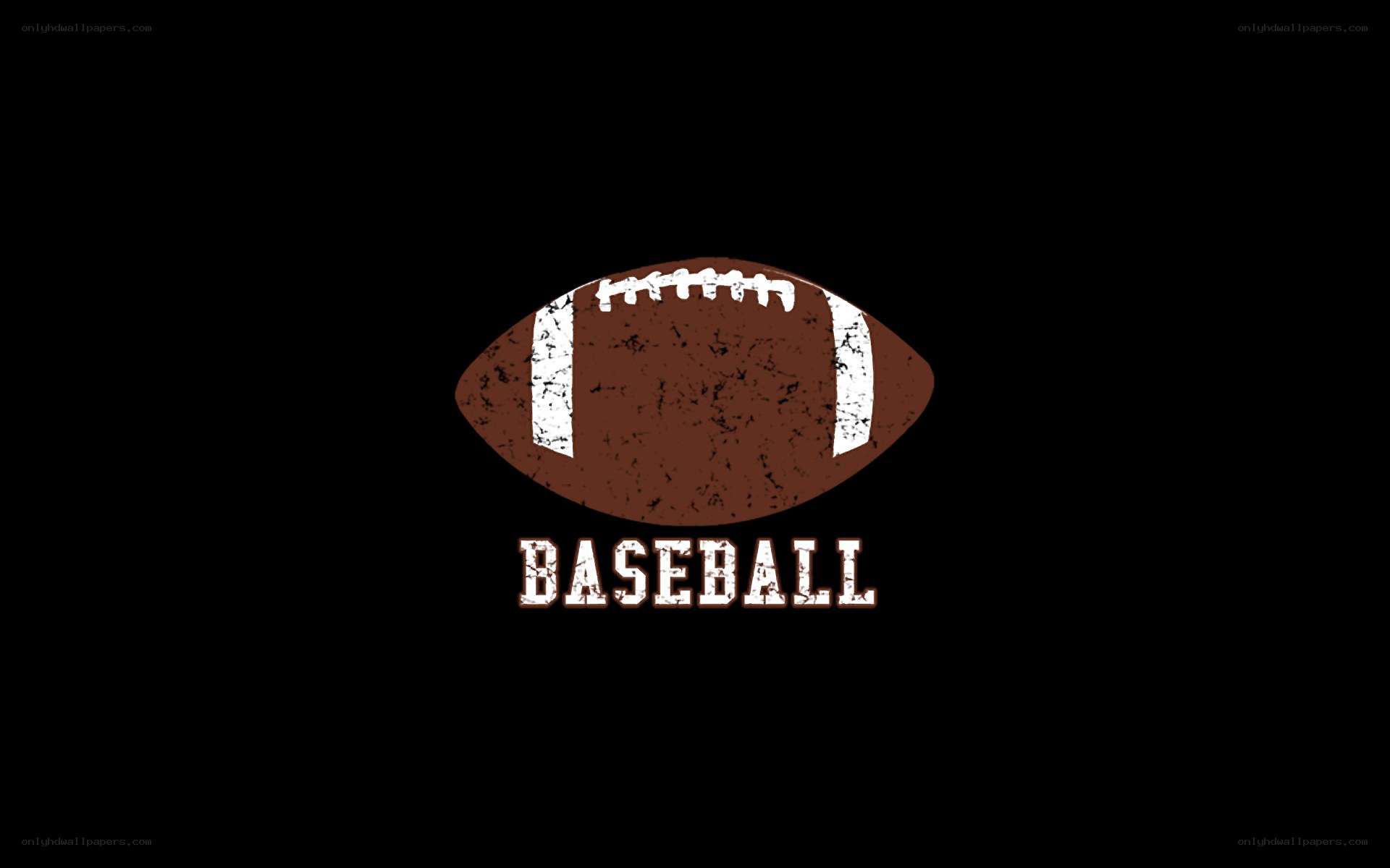 football with baseball text