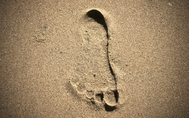 Footprint in Sand