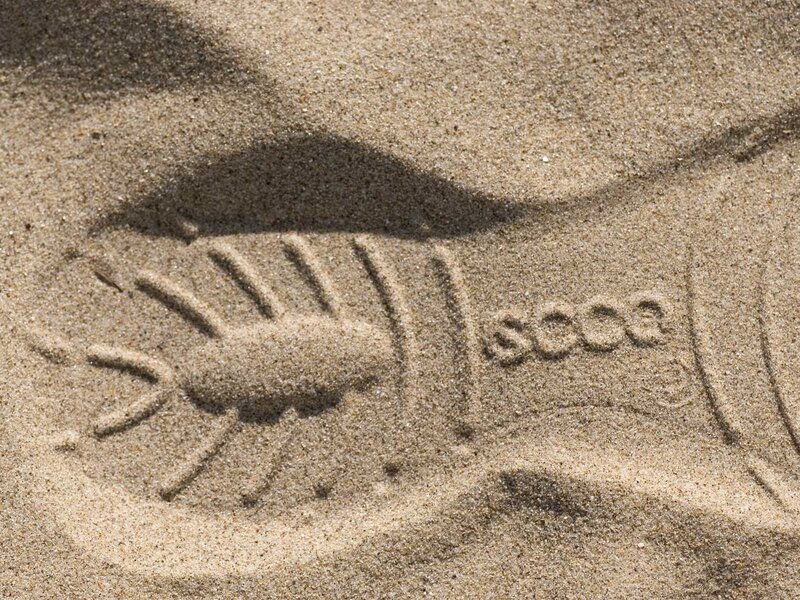 footprint in the sand