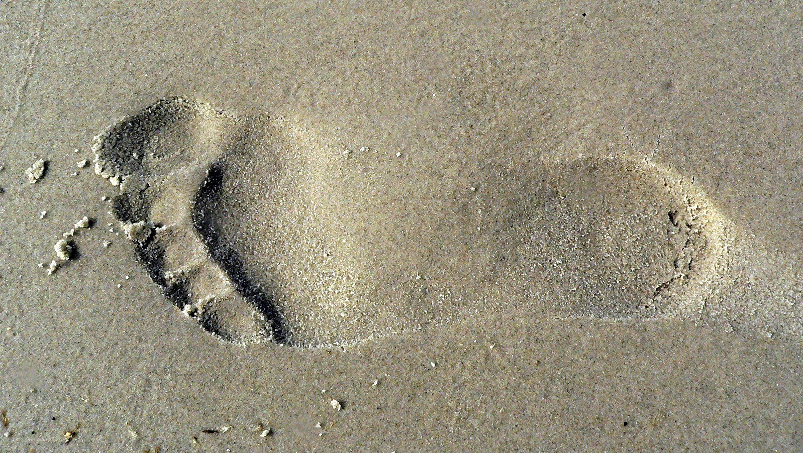 footprint in the sand