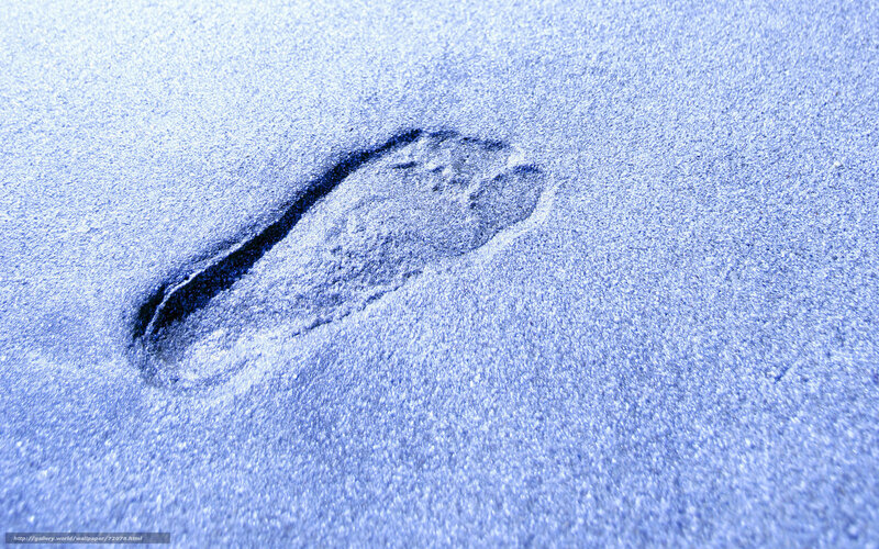 footprint in the sand