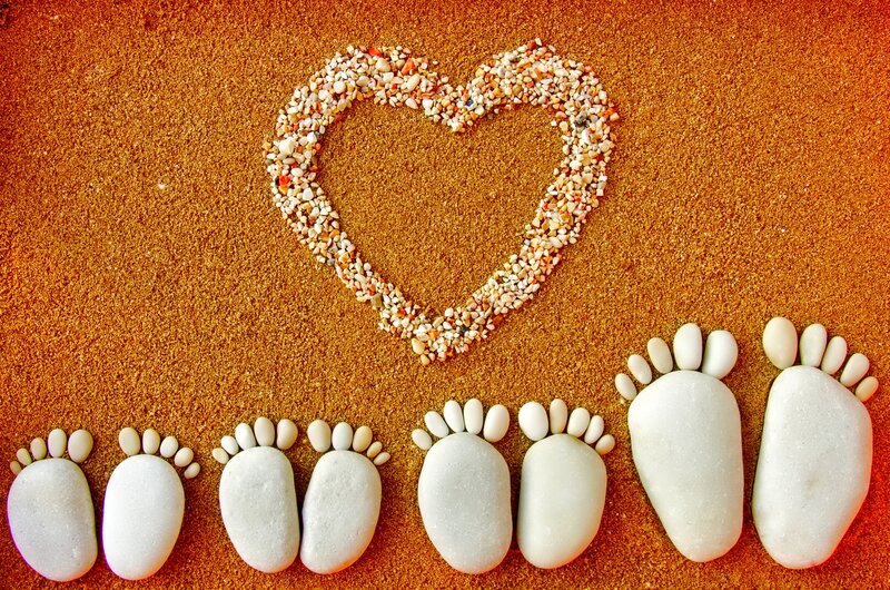 Footprints in Sand — Brown, Serene, Afternoon