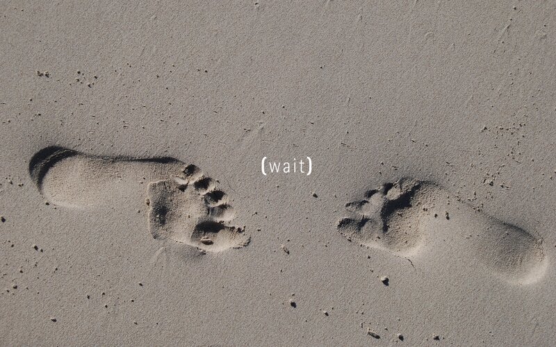 Footprints in Sand — Gray, Calm, Afternoon
