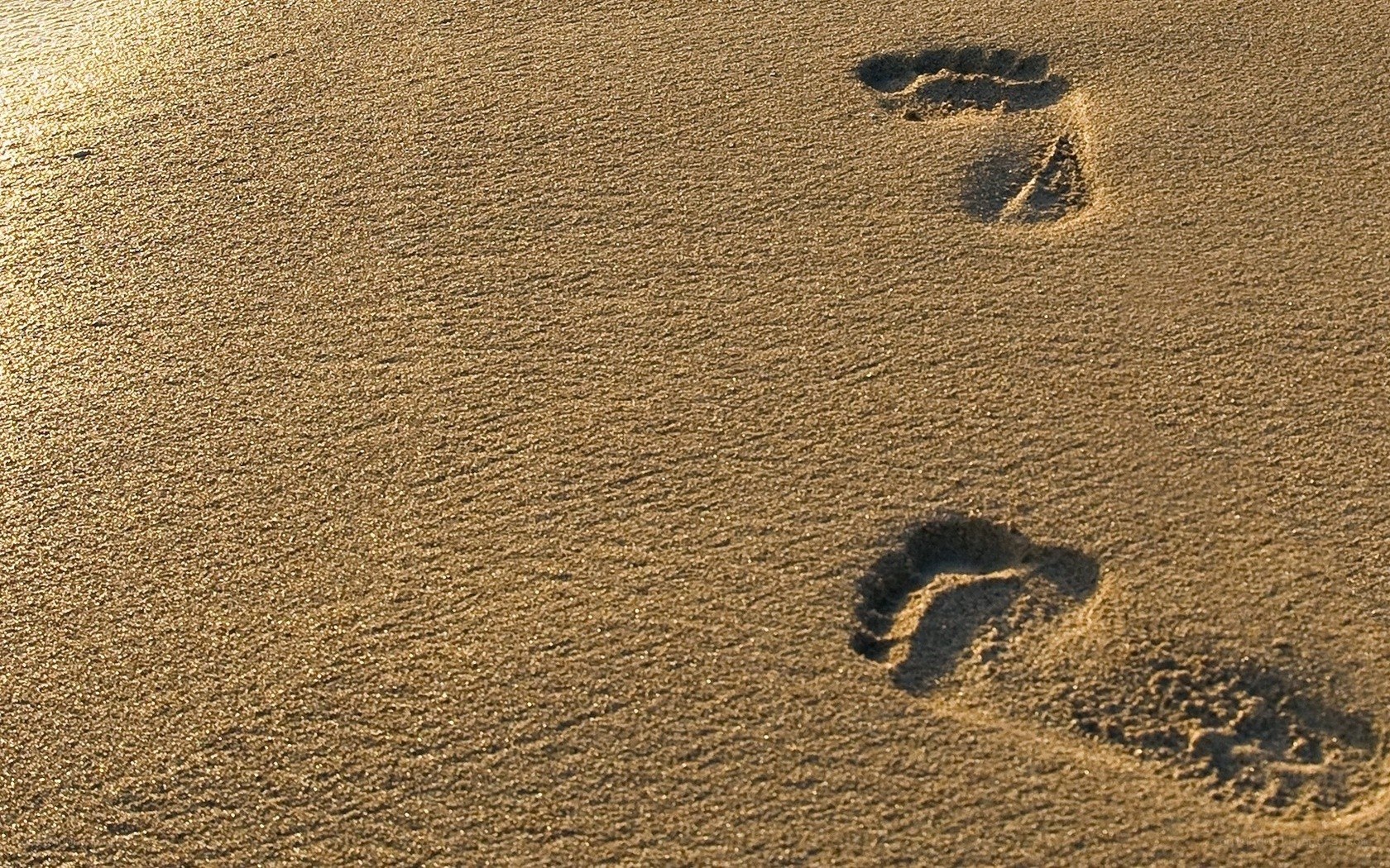 Footprints in the sand