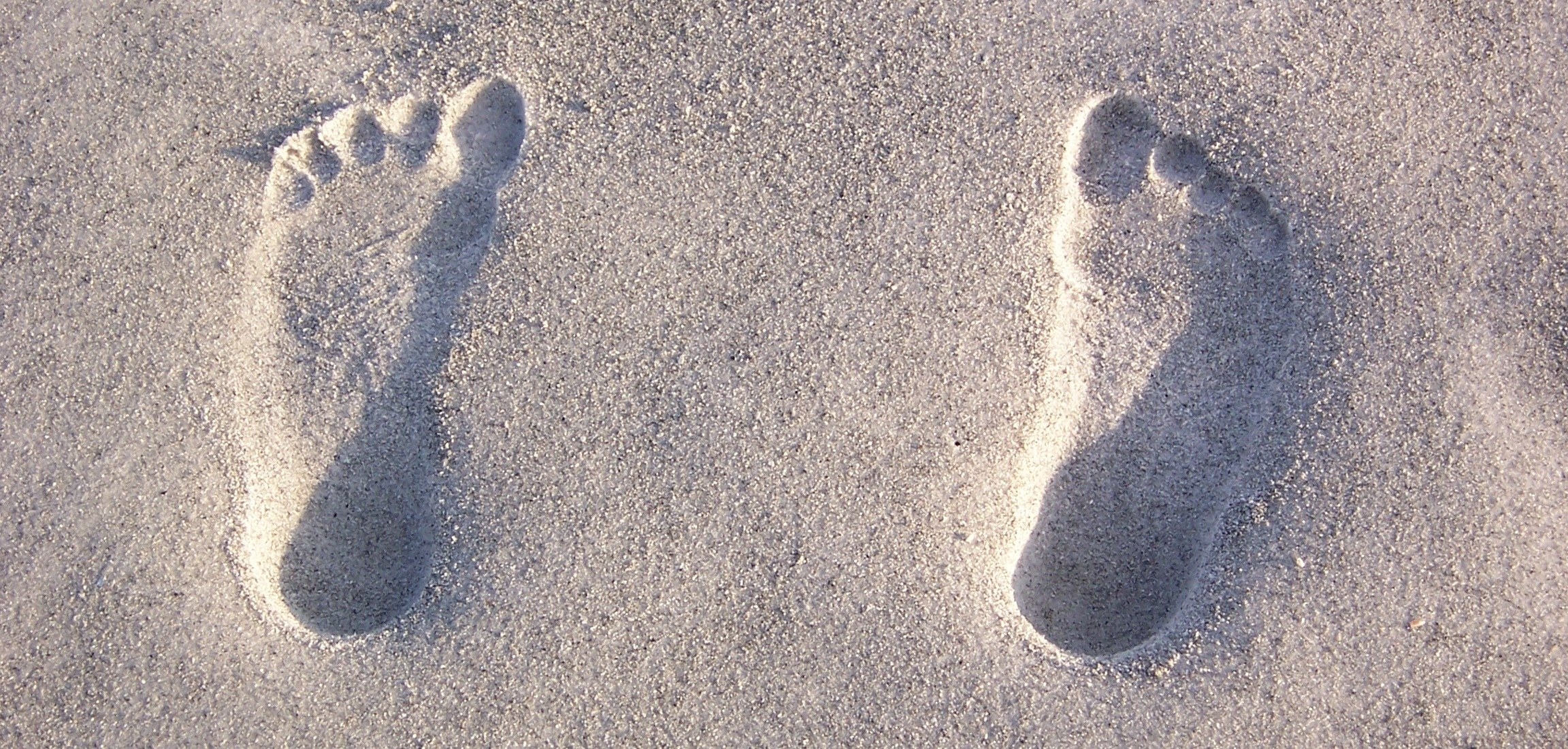 Footprints in the sand