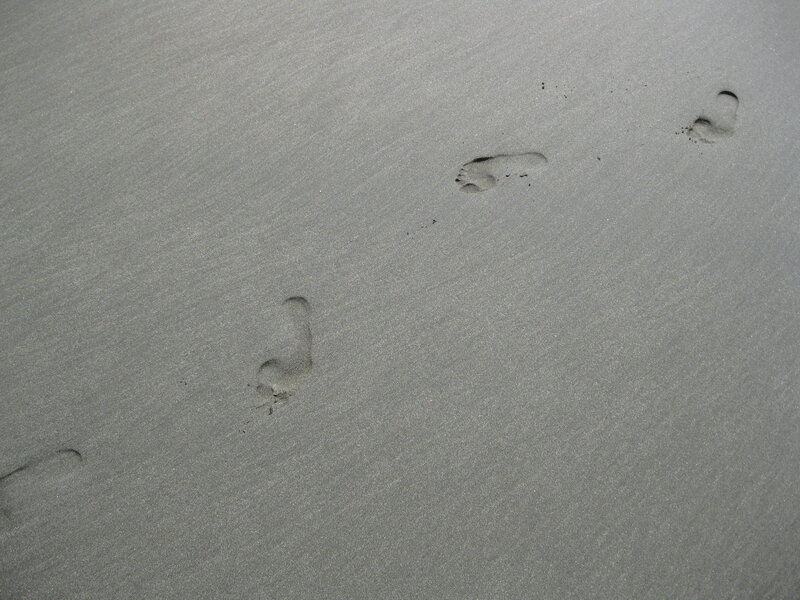 Footprints in the sand