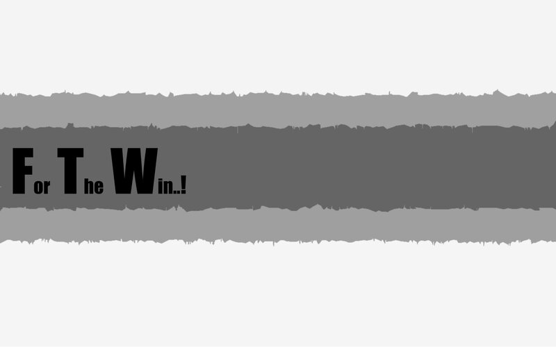 For The Win text graphic