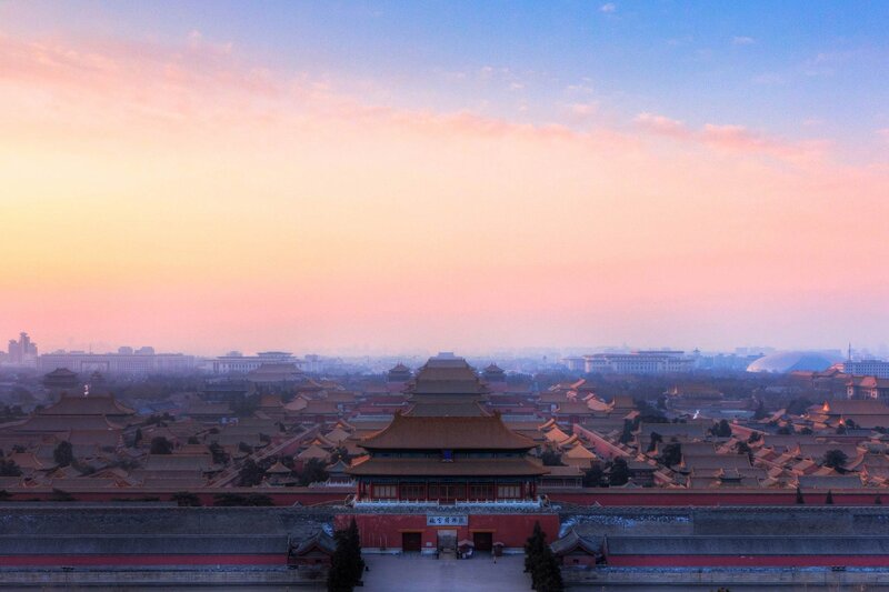 Forbidden City at Sunrise — Orange