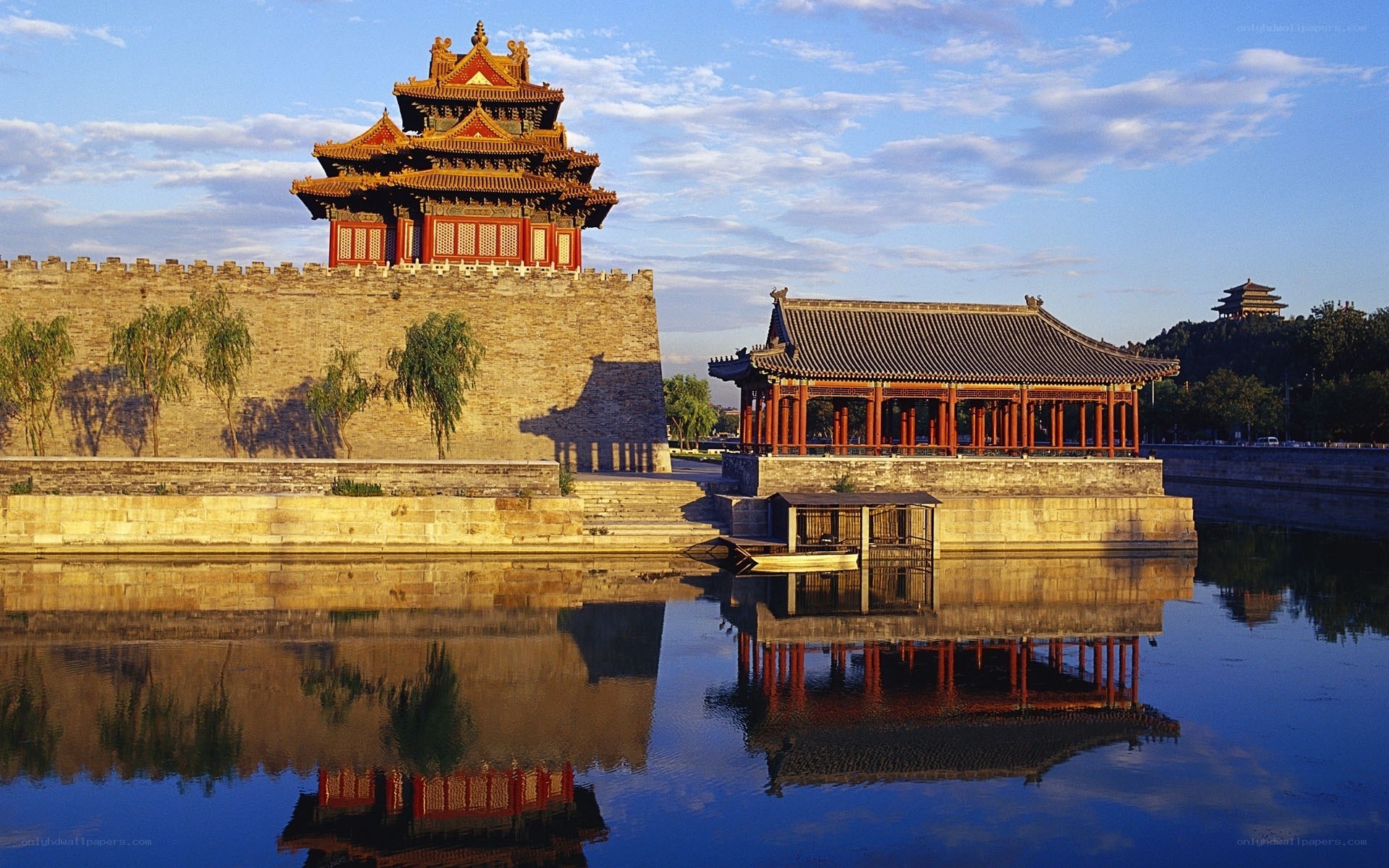 Forbidden City gate and moat