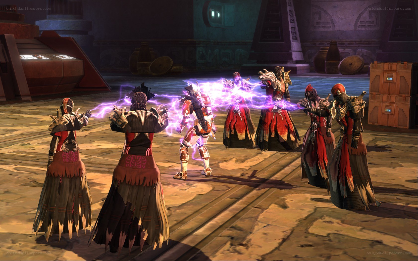 Force lightning spell in game