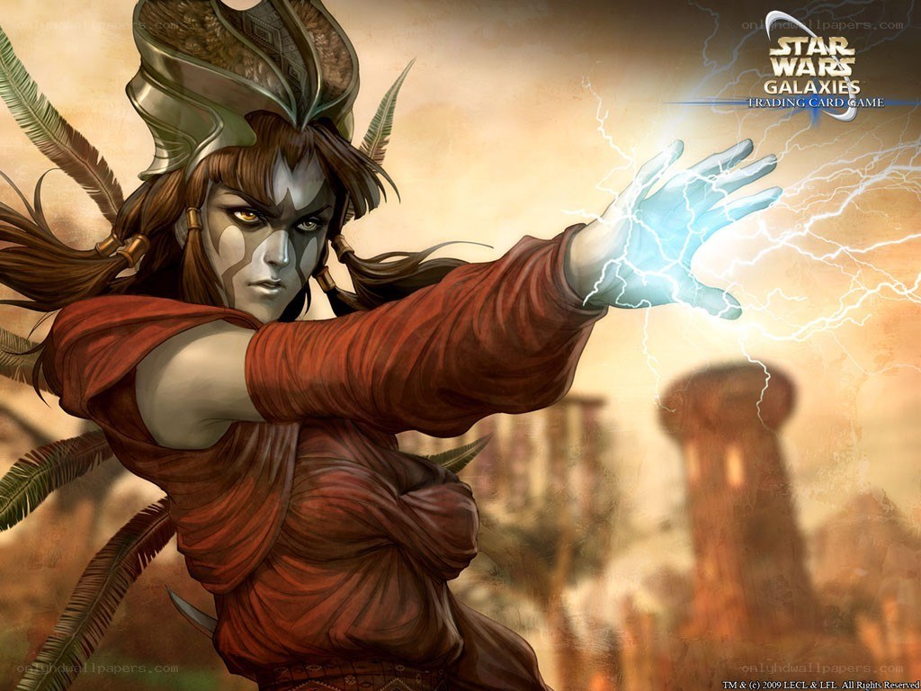 Force-wielding character in red robes