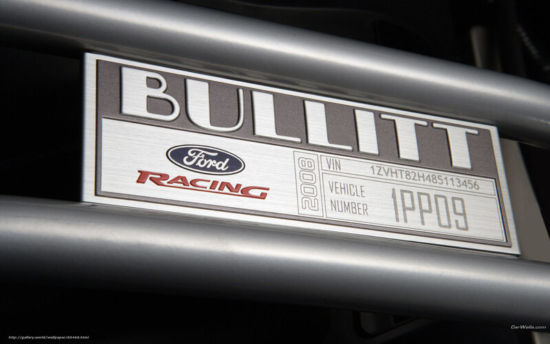 Ford Bullitt badge close-up