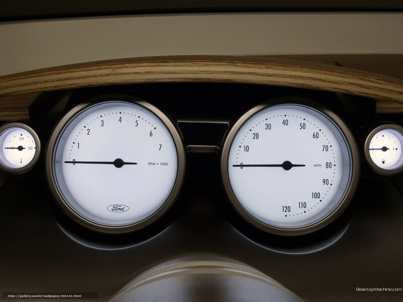 Ford car dashboard gauges