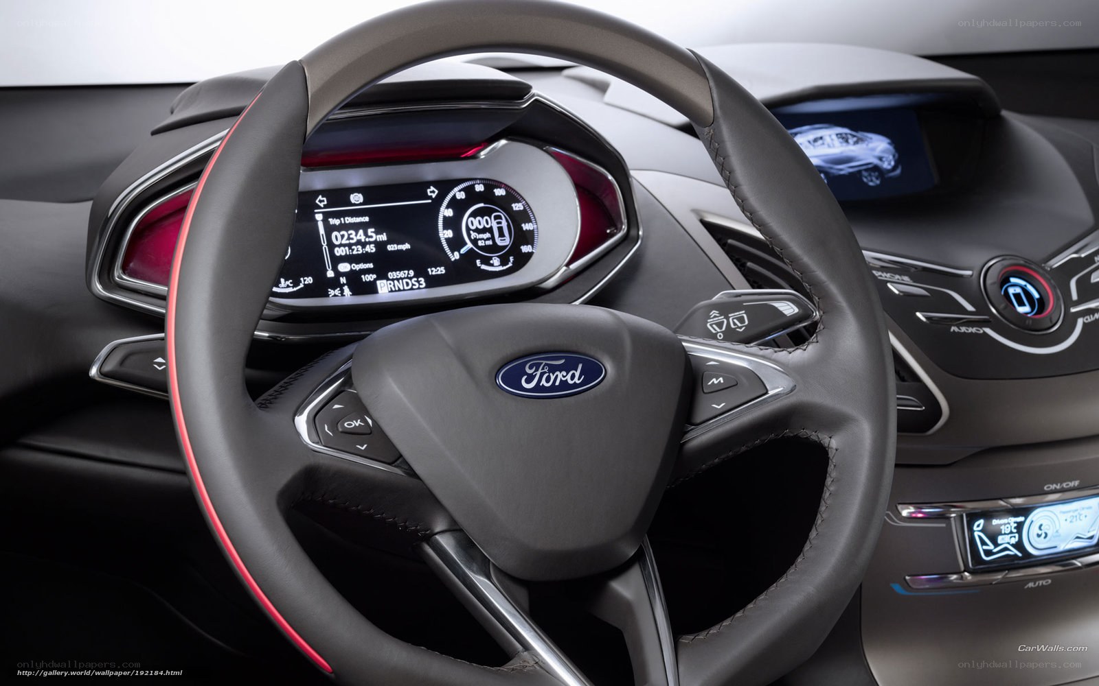 Ford car interior dashboard