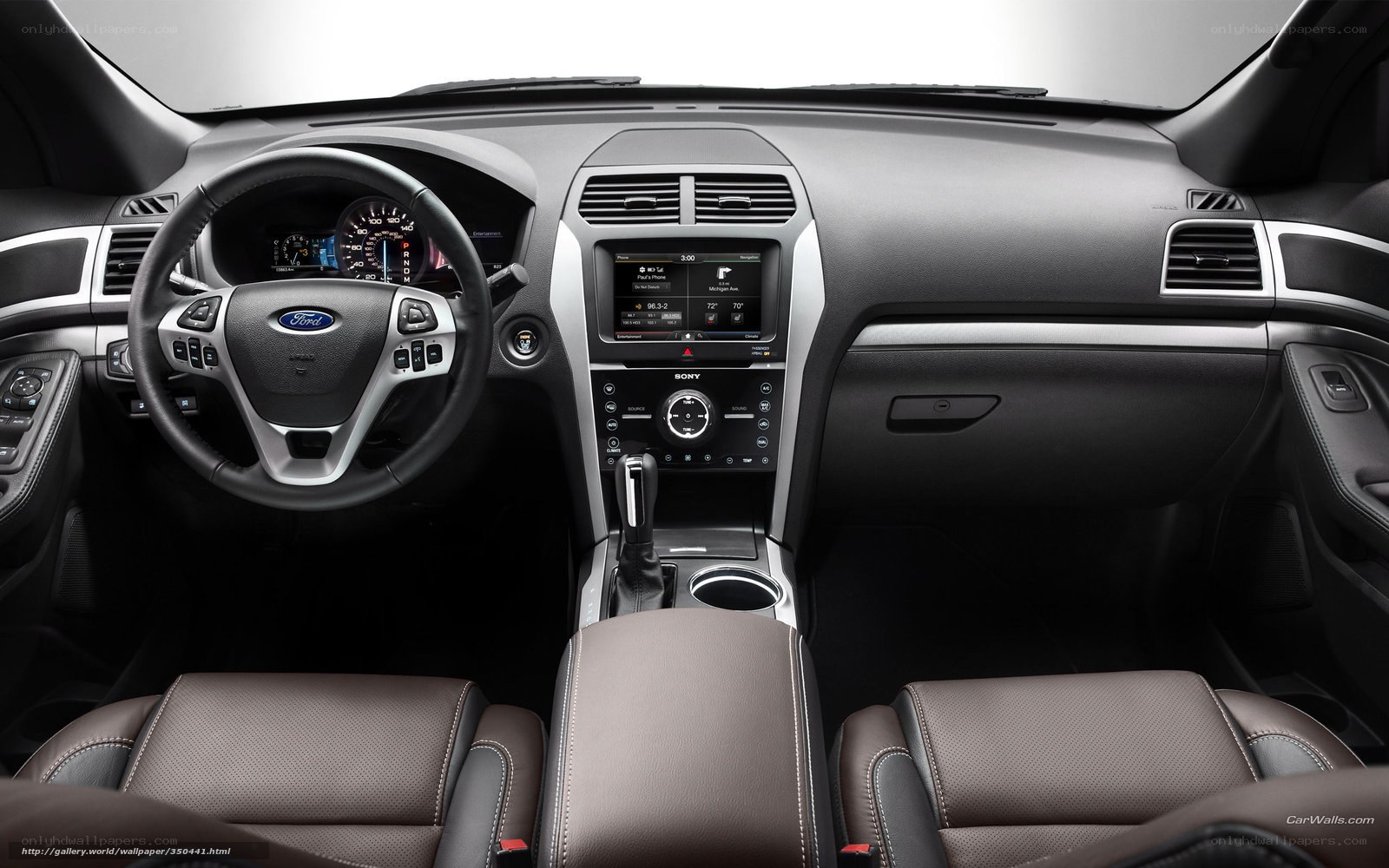 Ford car interior dashboard