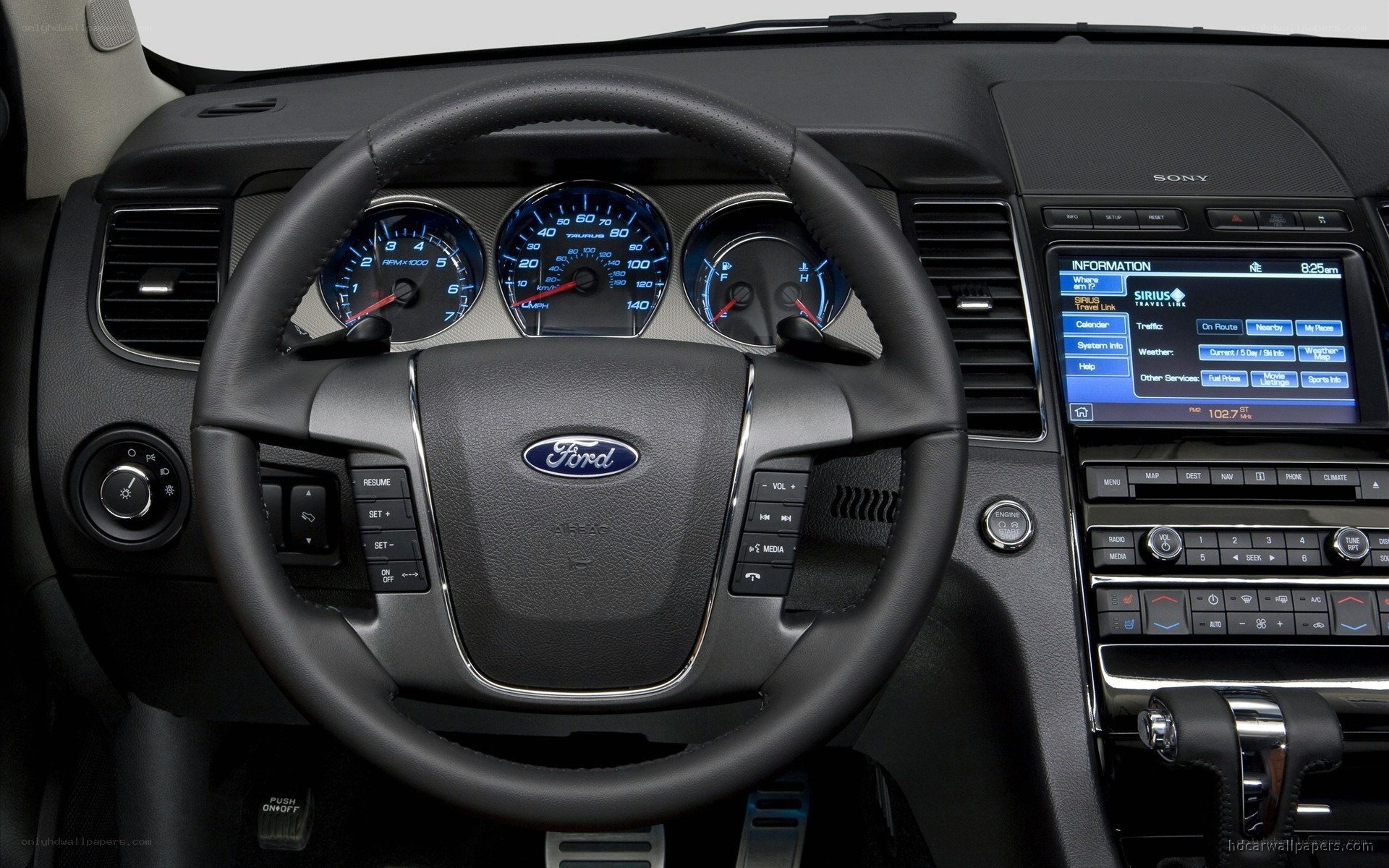 Ford car interior dashboard