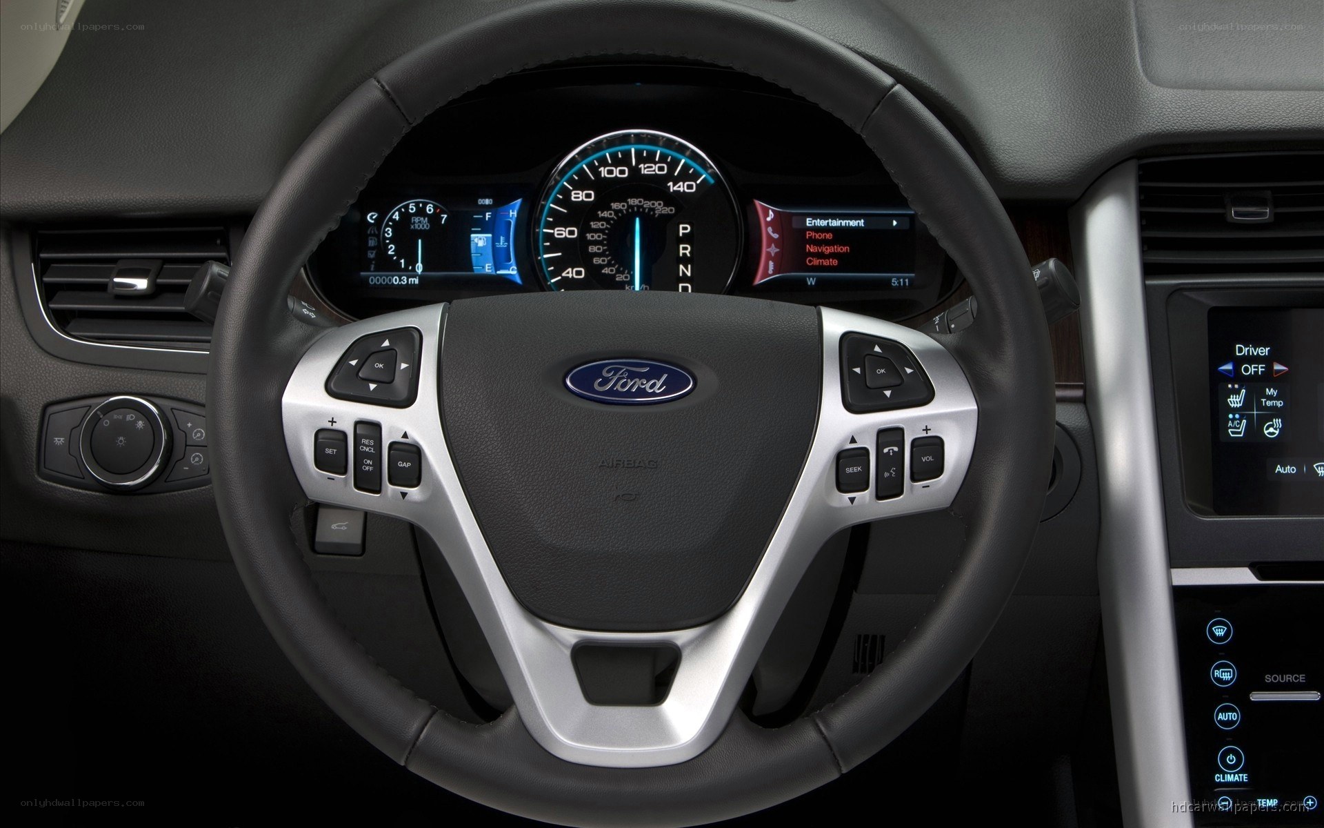 Ford car interior dashboard
