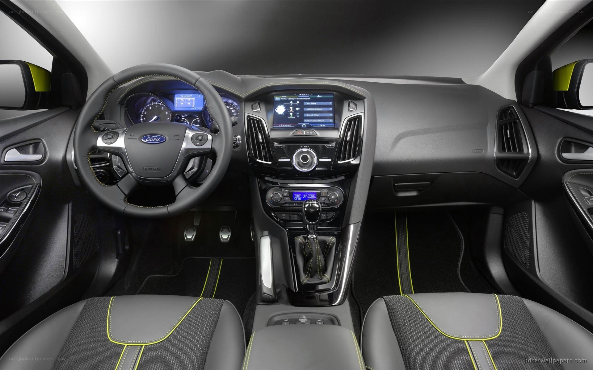 Ford car interior dashboard