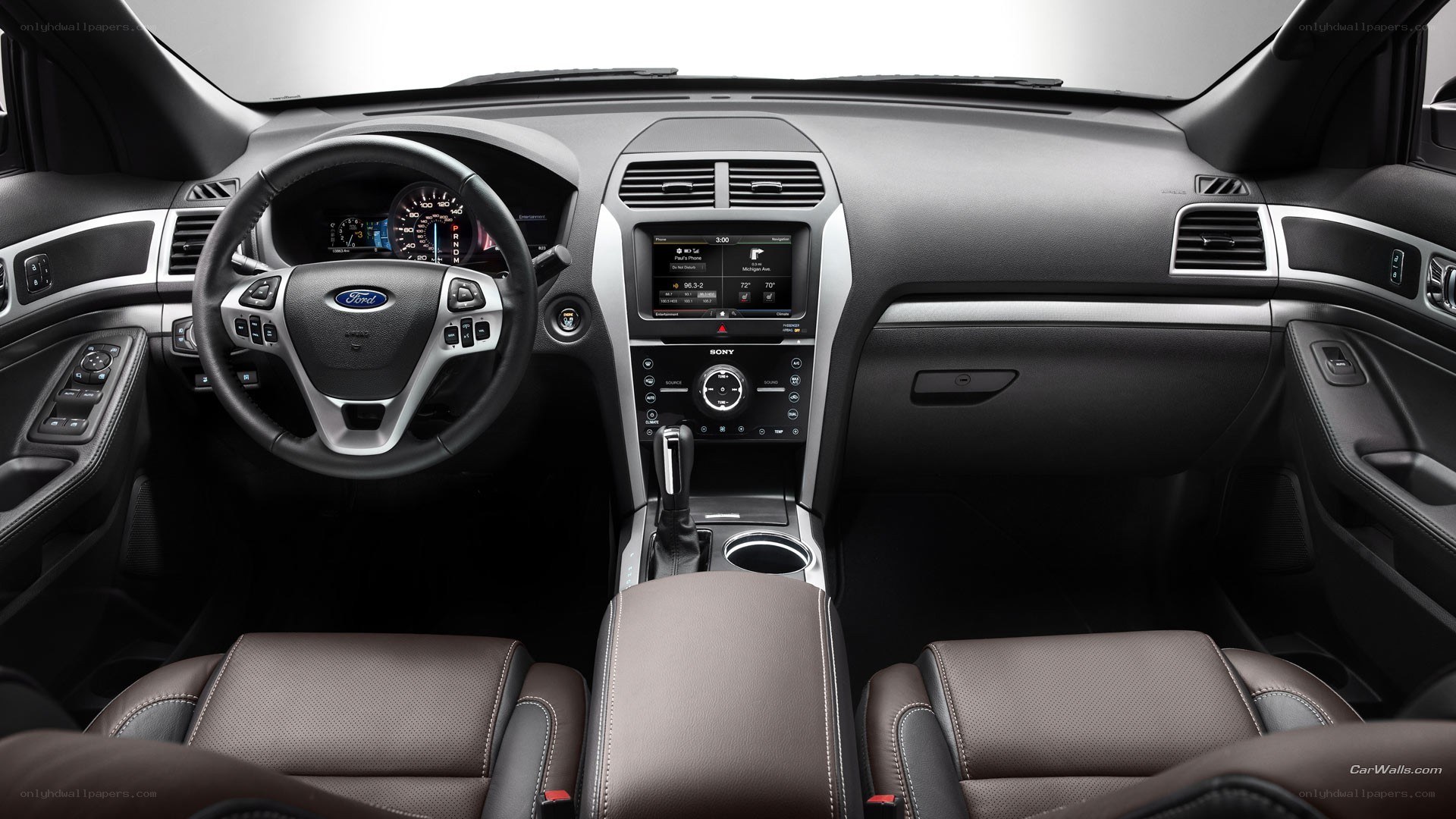 Ford car interior dashboard
