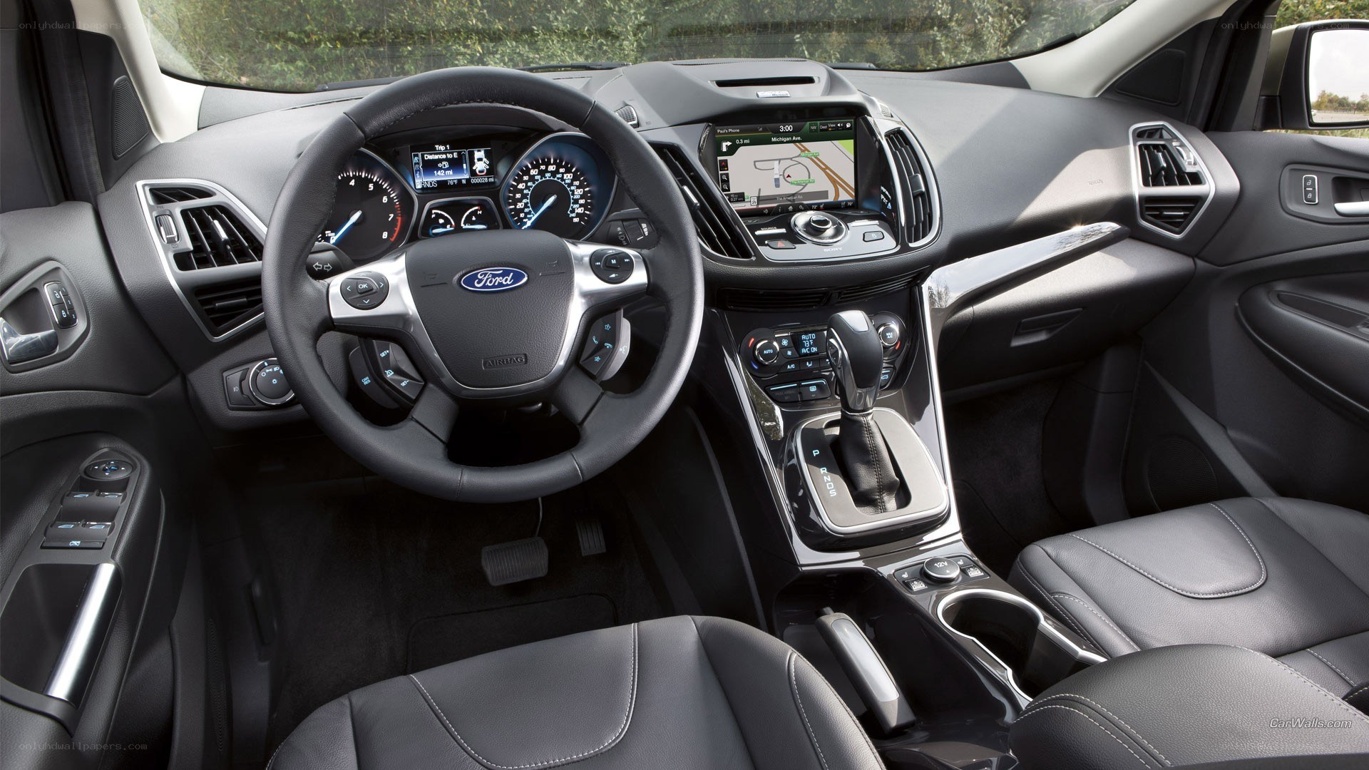 Ford car interior dashboard