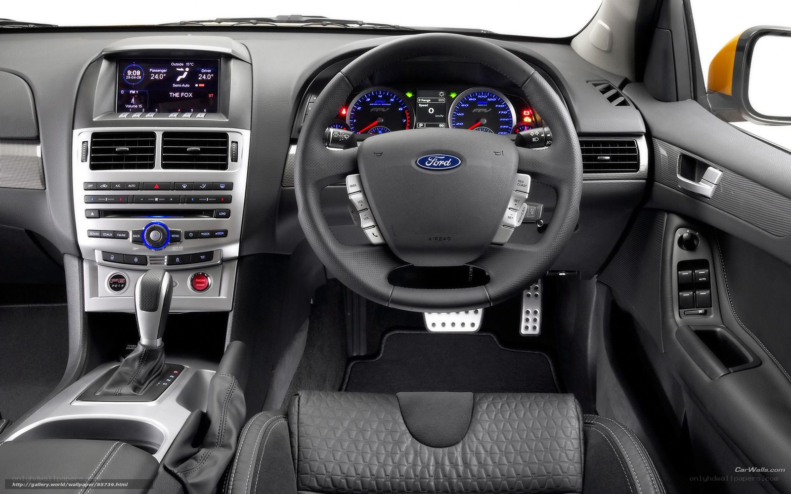 Ford car interior dashboard