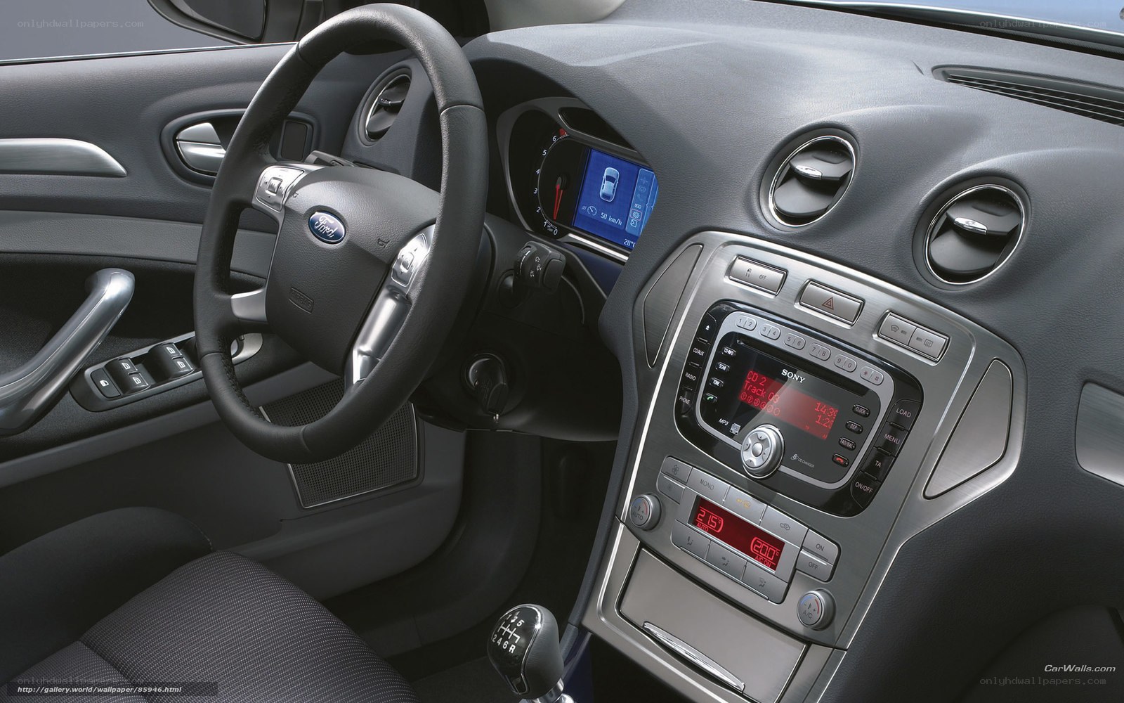 Ford car interior dashboard