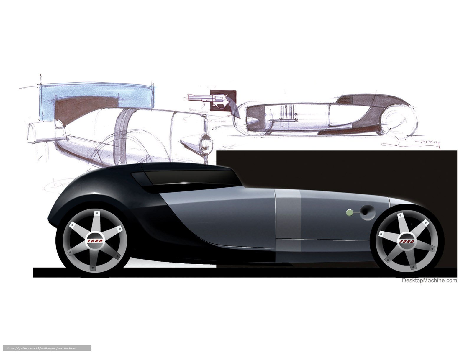 Ford concept car design sketch