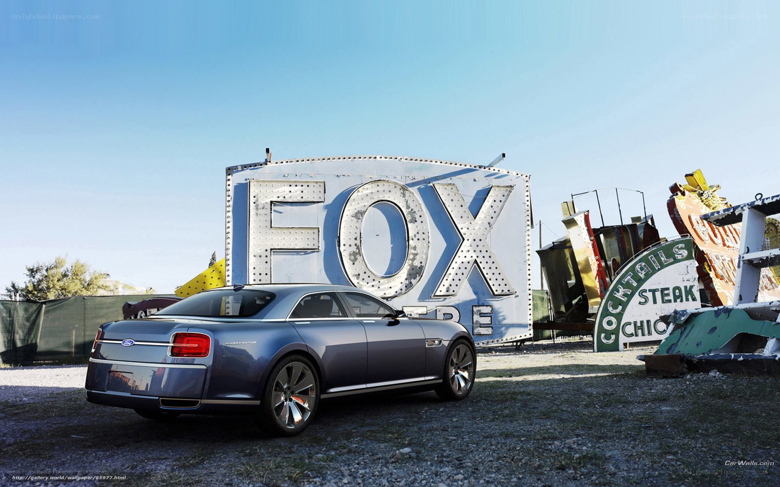Ford Concept Car in Sign Graveyard
