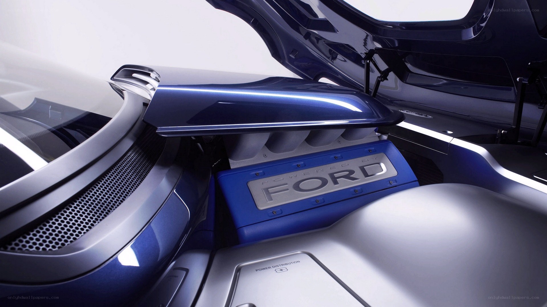 Ford engine compartment
