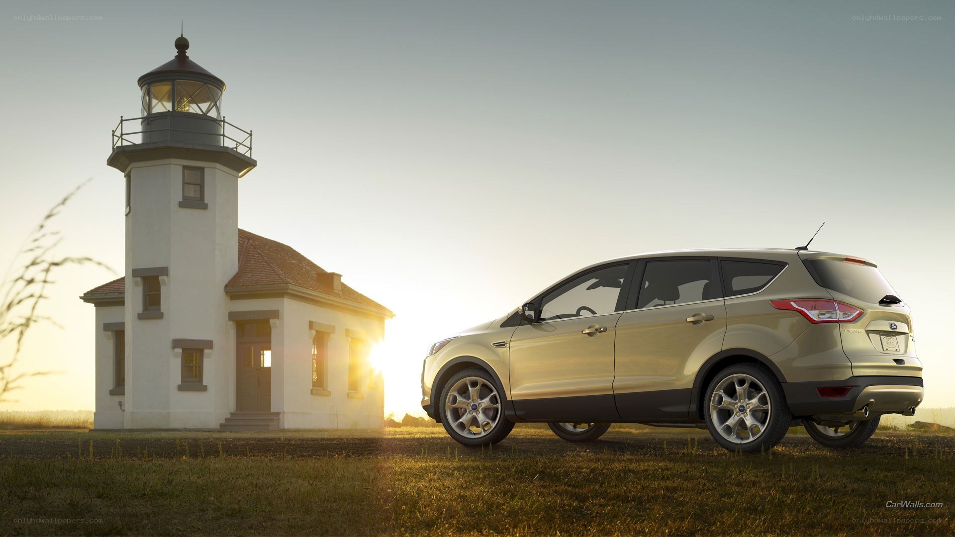 Ford Escape by a lighthouse
