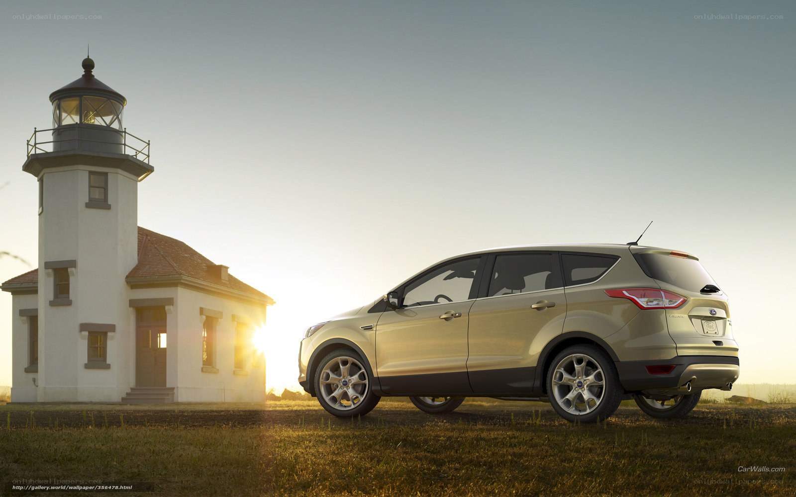 Ford Escape by lighthouse