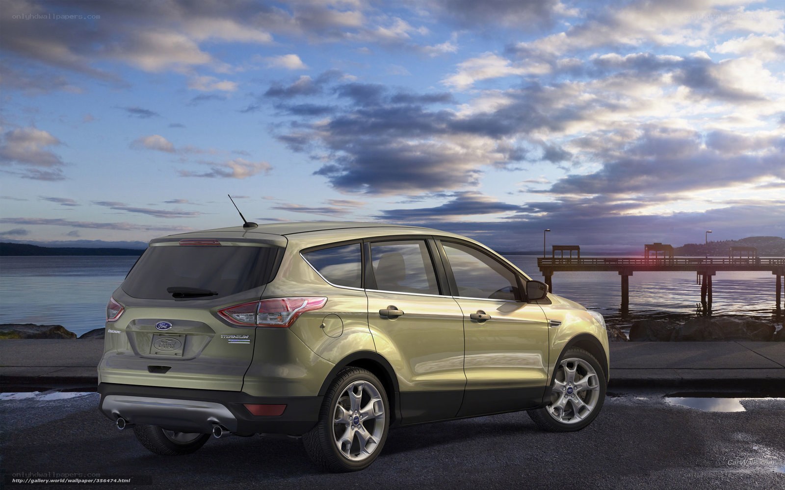 Ford Escape by the water