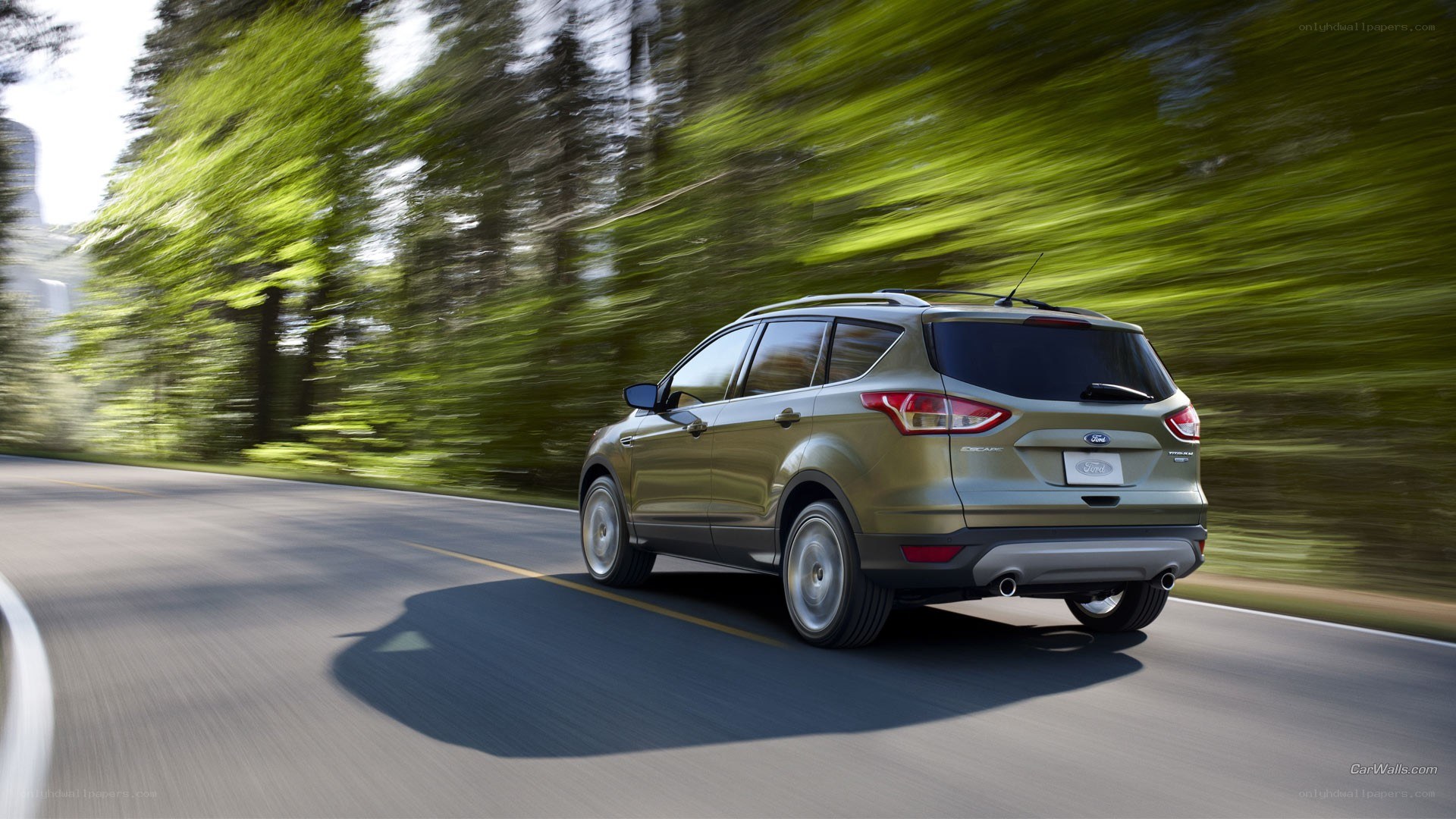 Ford Escape driving on road